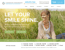 Tablet Screenshot of lynnwoodcrossroadsdentistry.com